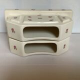 Pair of old flower vases mill wolves hamage