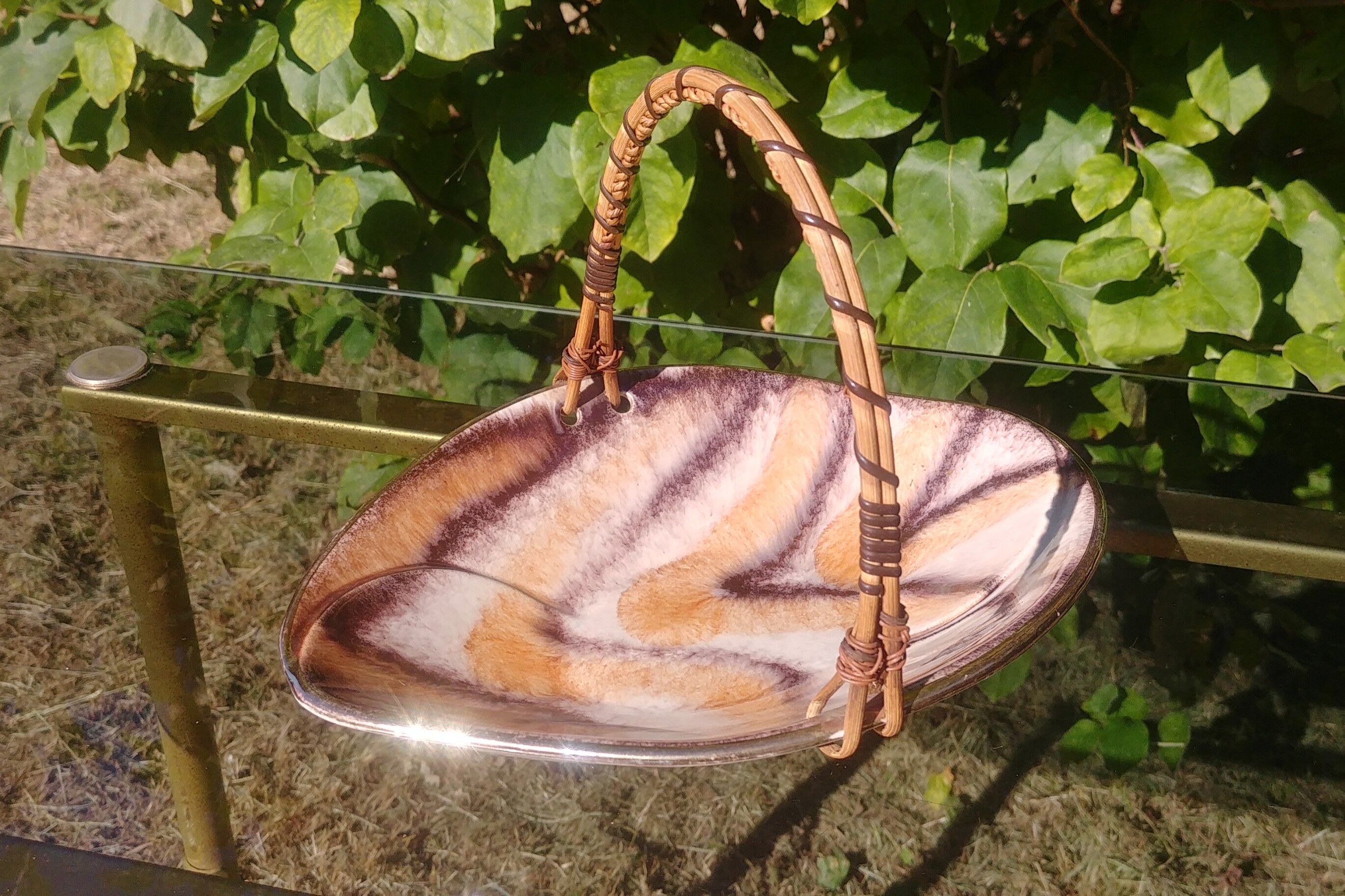 Cup/vacuum pocket glazed ceramic 60s West-Germany