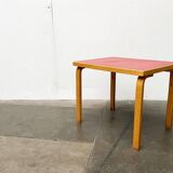 Mid-century red dining table or desk by Alvar Aalto for Artek, 1960s