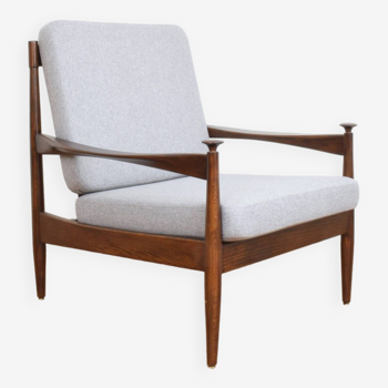 Fauteuil lounge danois du milieu du siècle, années 1960.