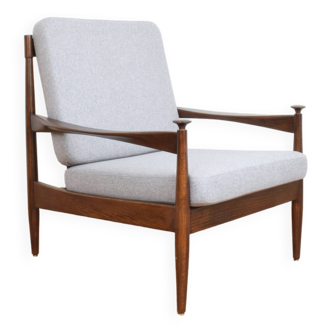 Fauteuil lounge danois du milieu du siècle, années 1960.