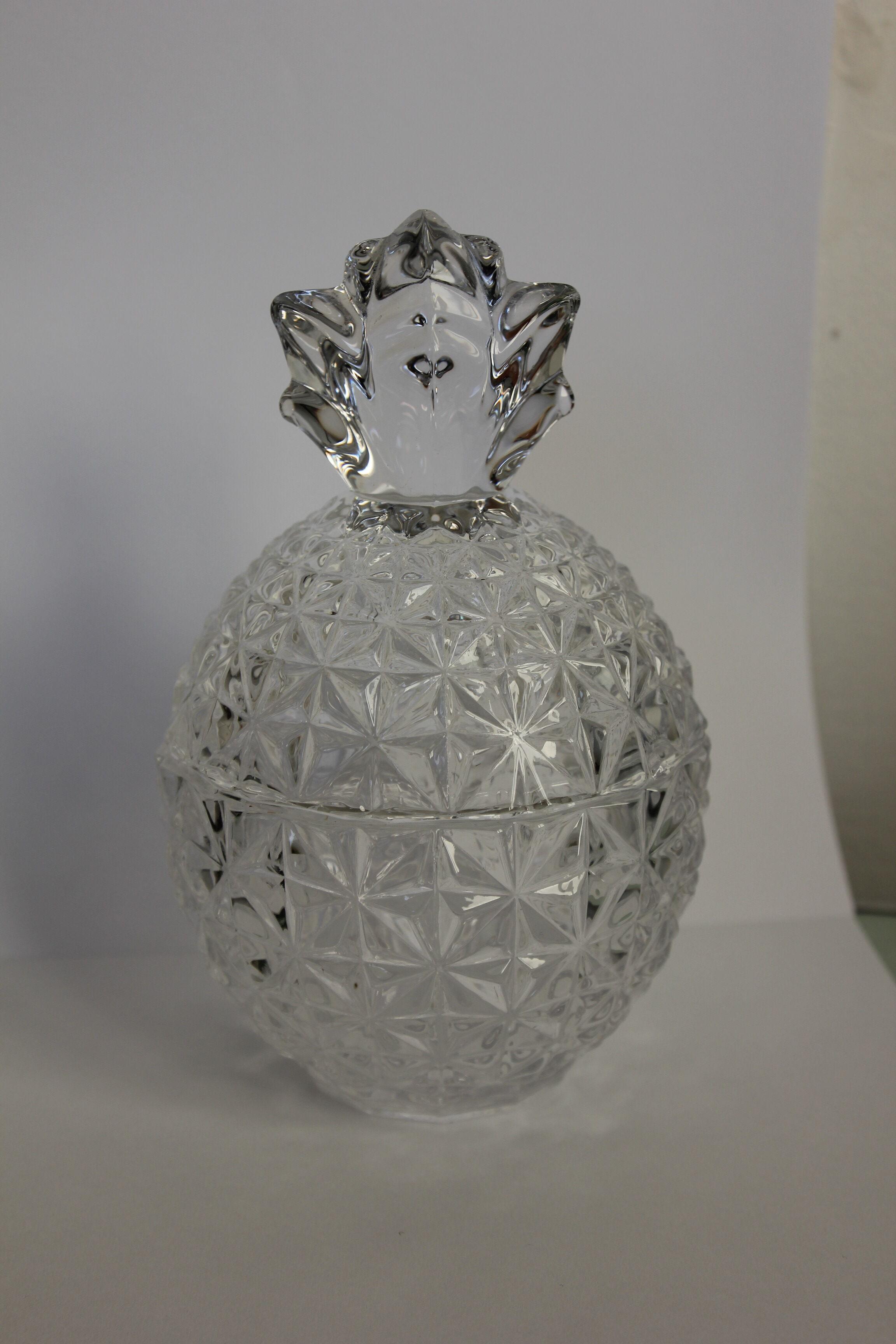 Bonbonnière ananas en cristal