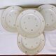 Set of 4 vintage flat plates in Badonviller porcelain