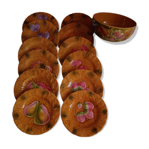 12 assiettes à dessert - creux plat