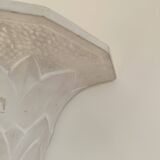 Pair of plaster wall sconces, palmette decoration, 20th century