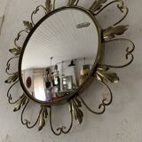 Round vintage witch mirror