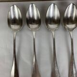 6 forks & 6 spoons Christofle Baguette Fidelio model silver metal