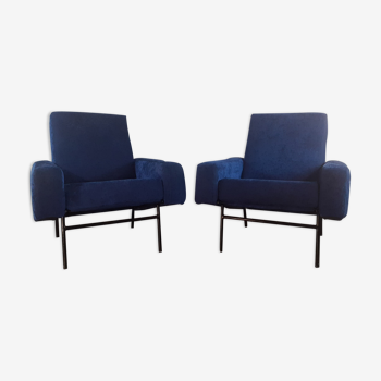 Pair of Guariche armchairs, model G10 by Airborne, 1955