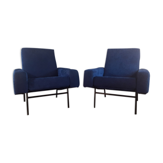 Pair of Guariche armchairs, model G10 by Airborne, 1955