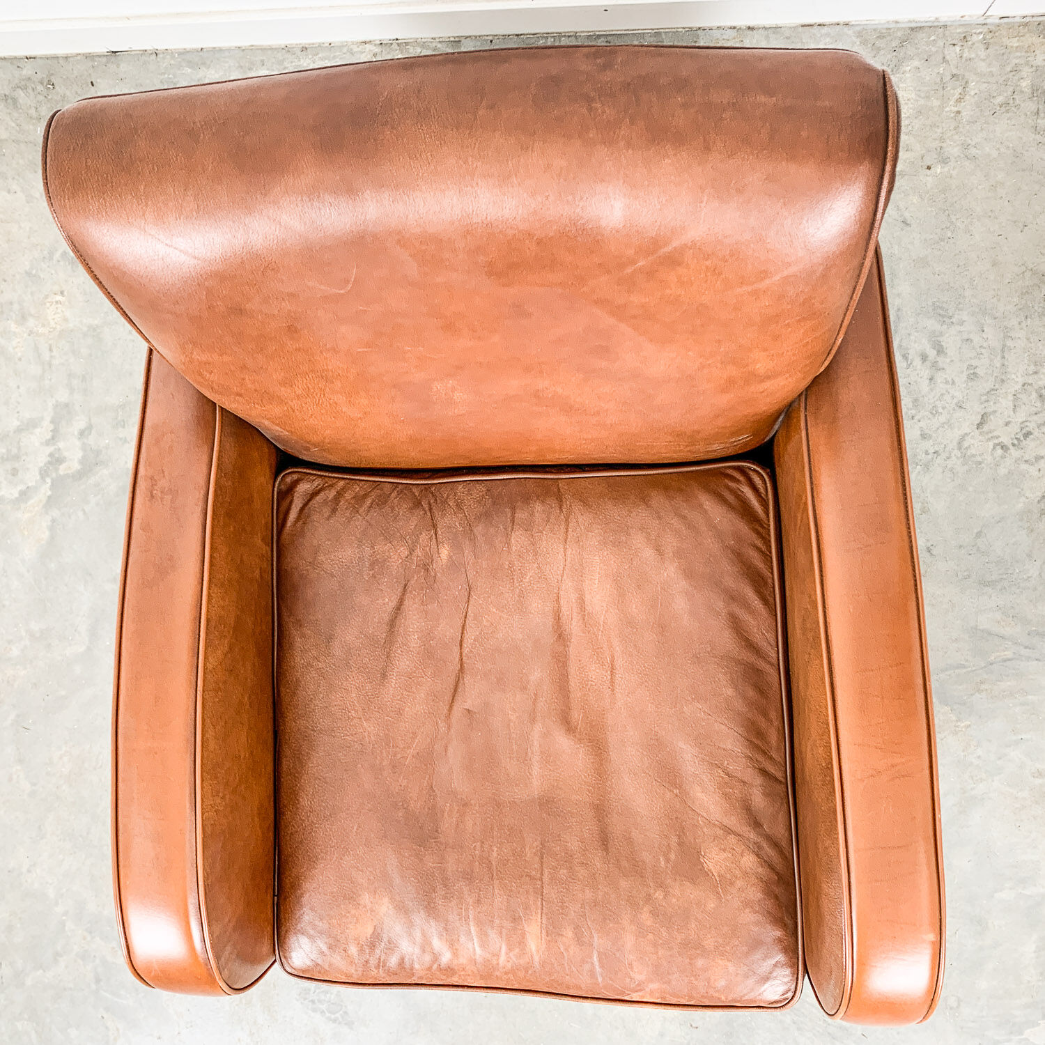 Vintage leather armchair