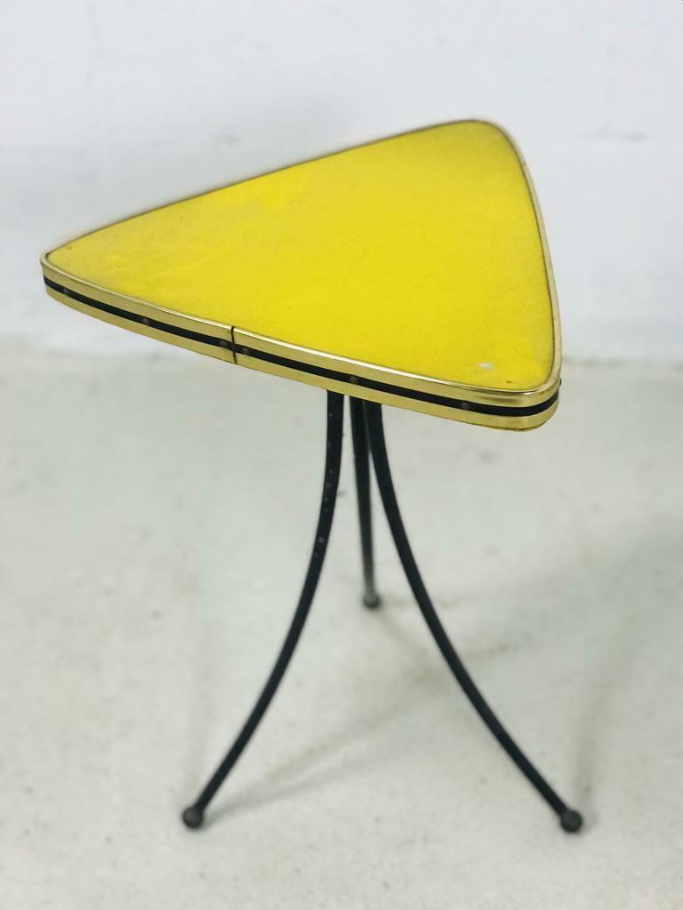 Vintage tripod side table