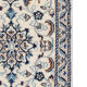 Vintage Nain Area carpet Handwoven Persian Rug- 57x94cm