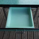 Formica and chrome-plated metal table