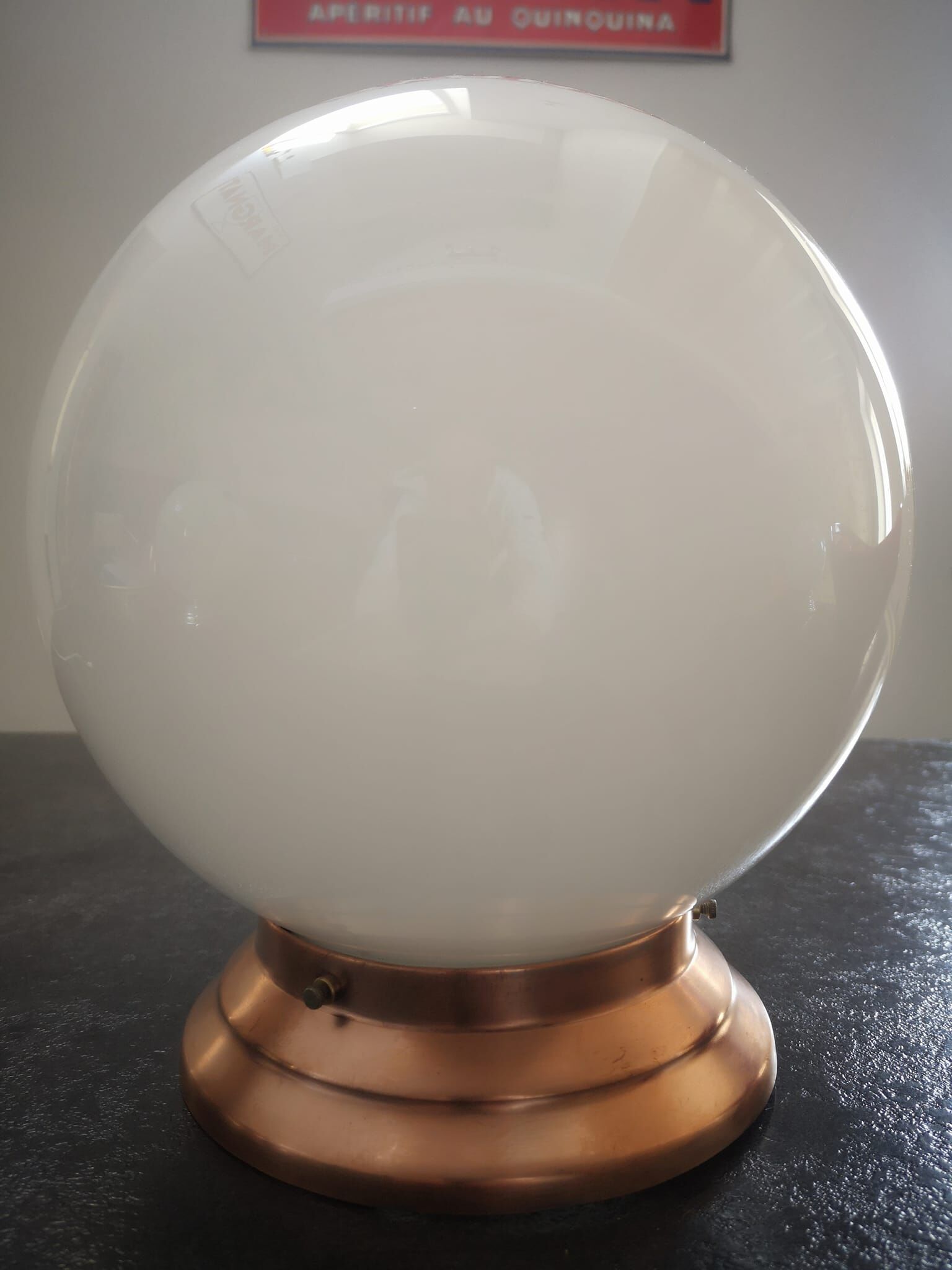 Ceiling lamp opaline globe