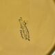 Hand painted yellow peach pattern plates - portugal