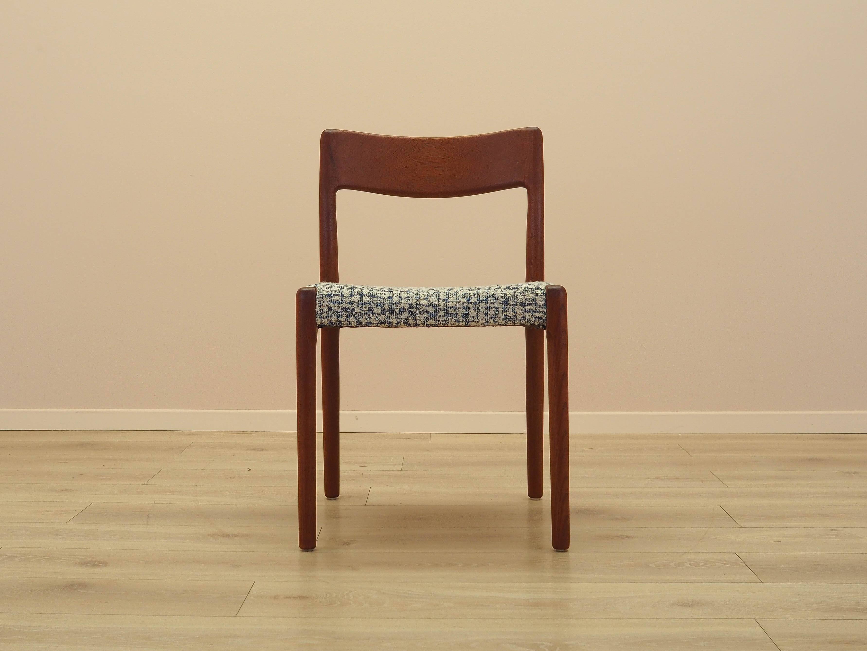 Teak chair, Danish design, 1960s, manufacturer: EMC Möbler