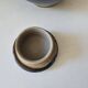 Teapot and milk jug set in glazed ceramic (cobalt blue) design