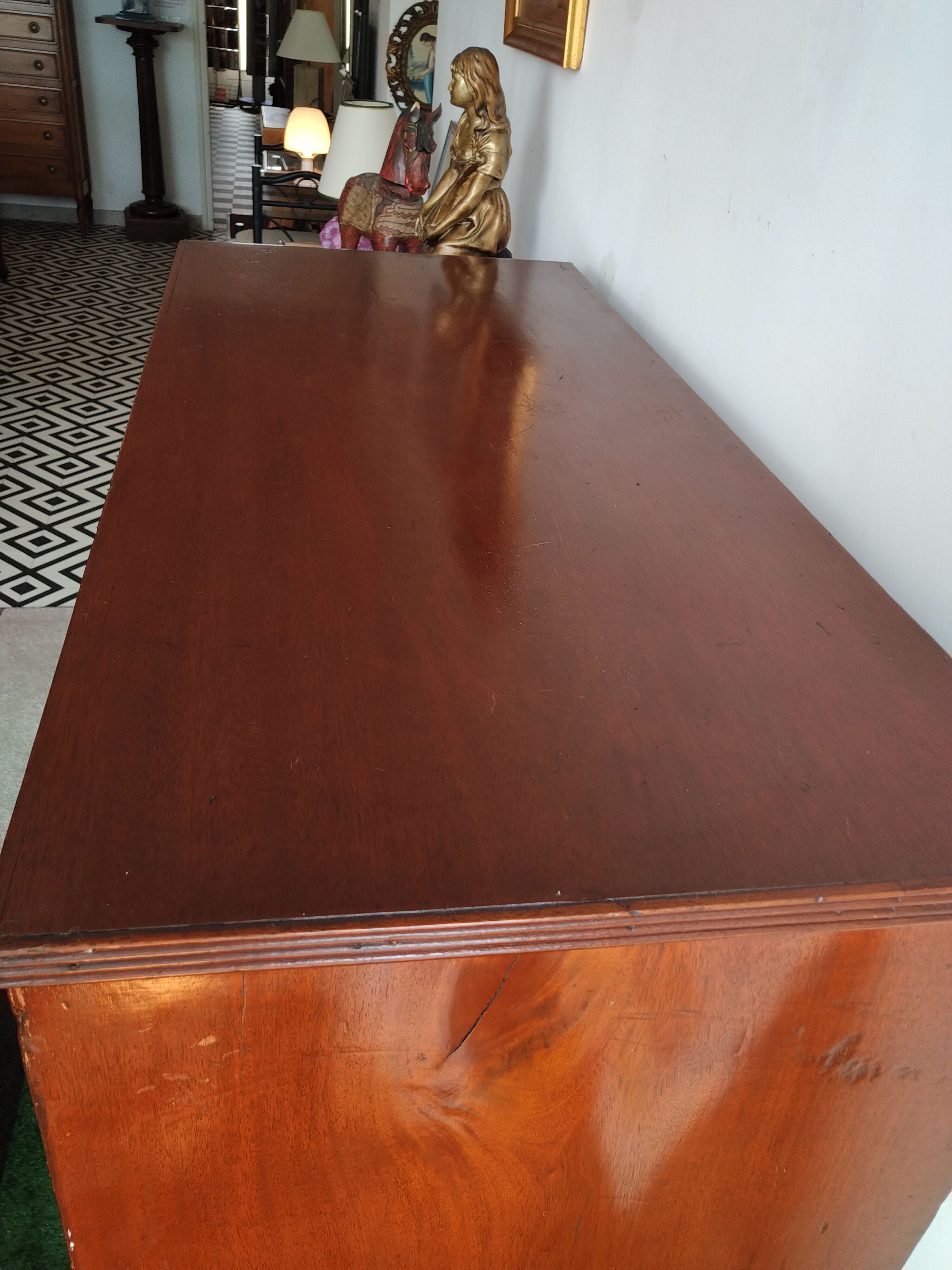 Commode de marine anglaise acajou