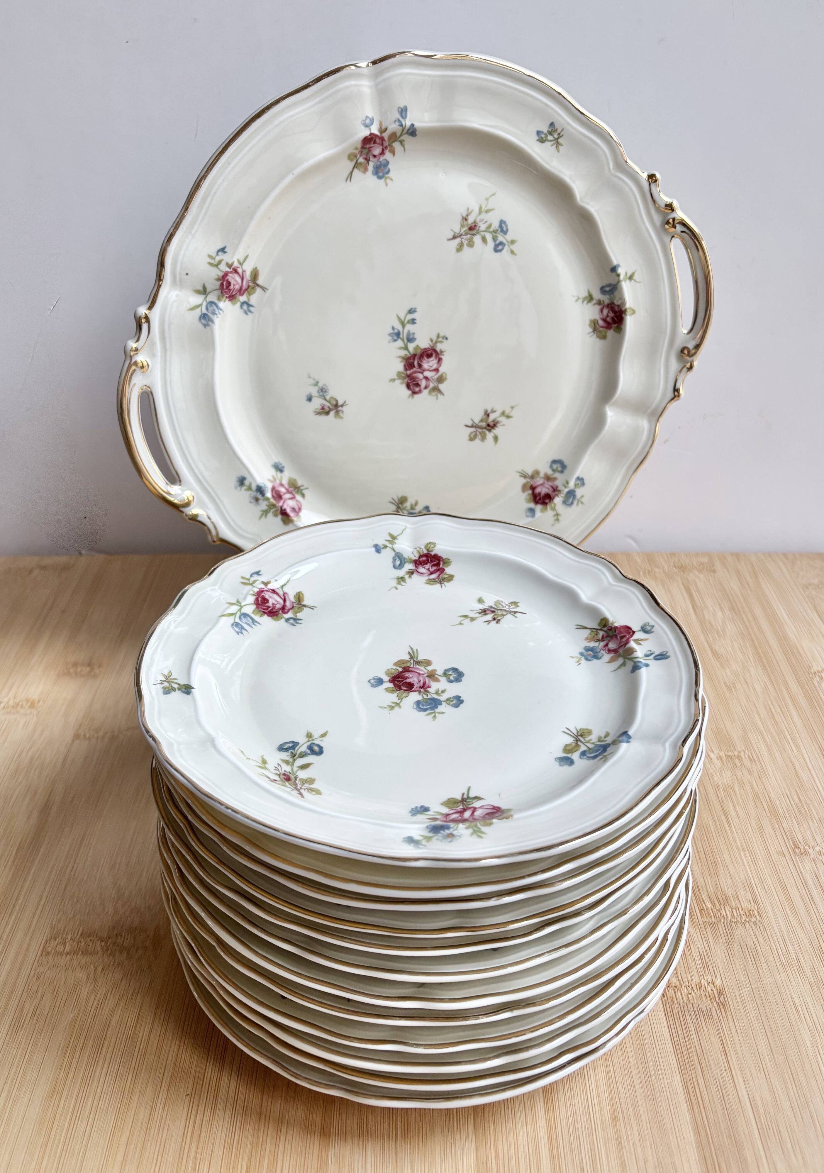 Service à dessert Bernardaud Porcelaine fine