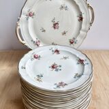 Service à dessert Bernardaud Porcelaine fine