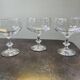 Set of 3 large blown glass champagne bowls