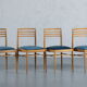 Mid-century dining chairs, Denmark, 1970s, set of 4