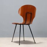 1960s chair made of curved plywood
