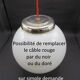 Suspension globe opaline