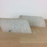 Pair of perspex wall lamps 60s