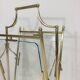 Brass and Transparent Glass Magazine Rack by Maison Jansen