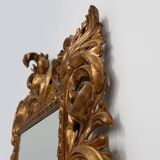 Large 20th Century Italian Baroque style richly decorated wall mirror