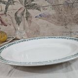 Oval Longwy earthenware dish