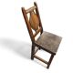 Chaise du XVIIIe siècle - Chaise de ferme du début du XVIIIe siècle avec construction à chevilles en bois