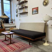 Canapé-lit en laine, Danemark années 1960/1970, milieu du siècle, vintage