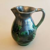 Large pitcher decanter in vintage terracotta ceramic 60s signed Buxo