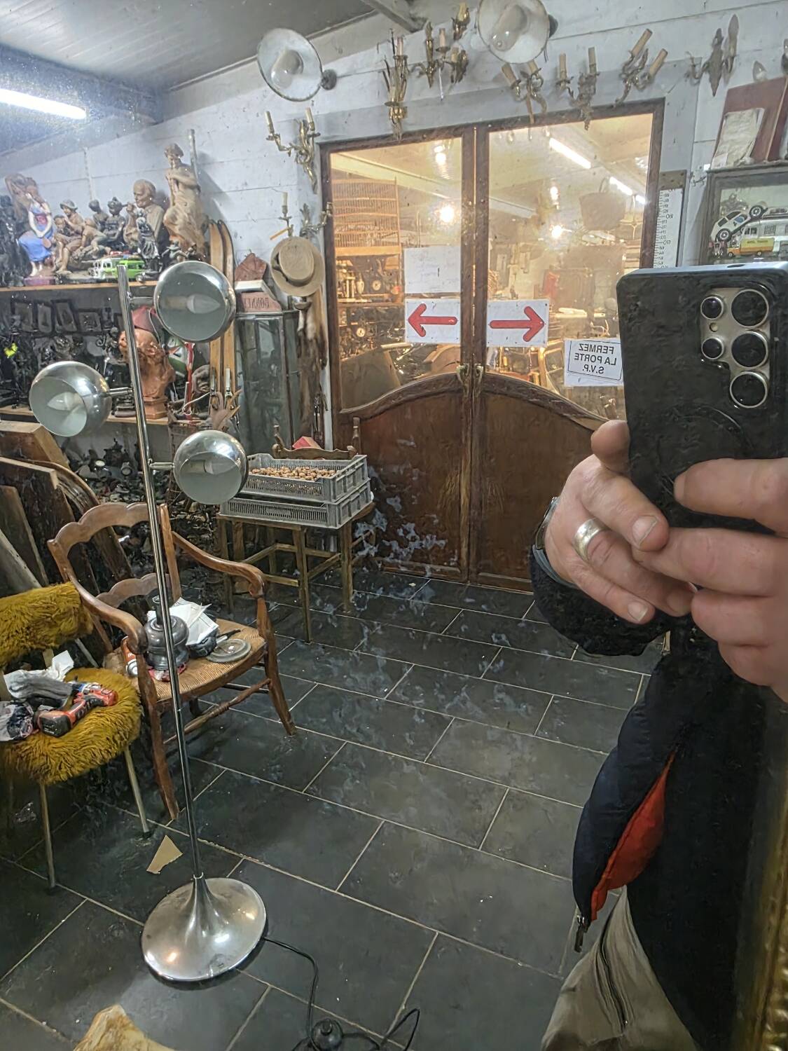 Antique Napoleon III gilded mirror