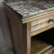 Chevet Art Déco en bois et marbre