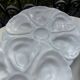 6 assiettes à huîtres majolique