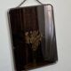 Metal hanging barber mirror