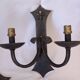 3 vintage iron wall lights/ Medieval/ Castle