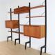 Poul Cadovius wall-unit vintage freestanding