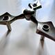 Nagel star candle holder by Fritz Nagel and Caesar Stoffi 1970 vintage