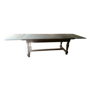Table de ferme en chêne - rallonges