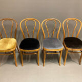 Set of 8 bistro chairs 1950