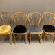 Ensemble de 8 chaises bistrot 1950