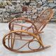 Vintage Rattan Rocking Chair