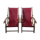 Paire de chaises longues vintages