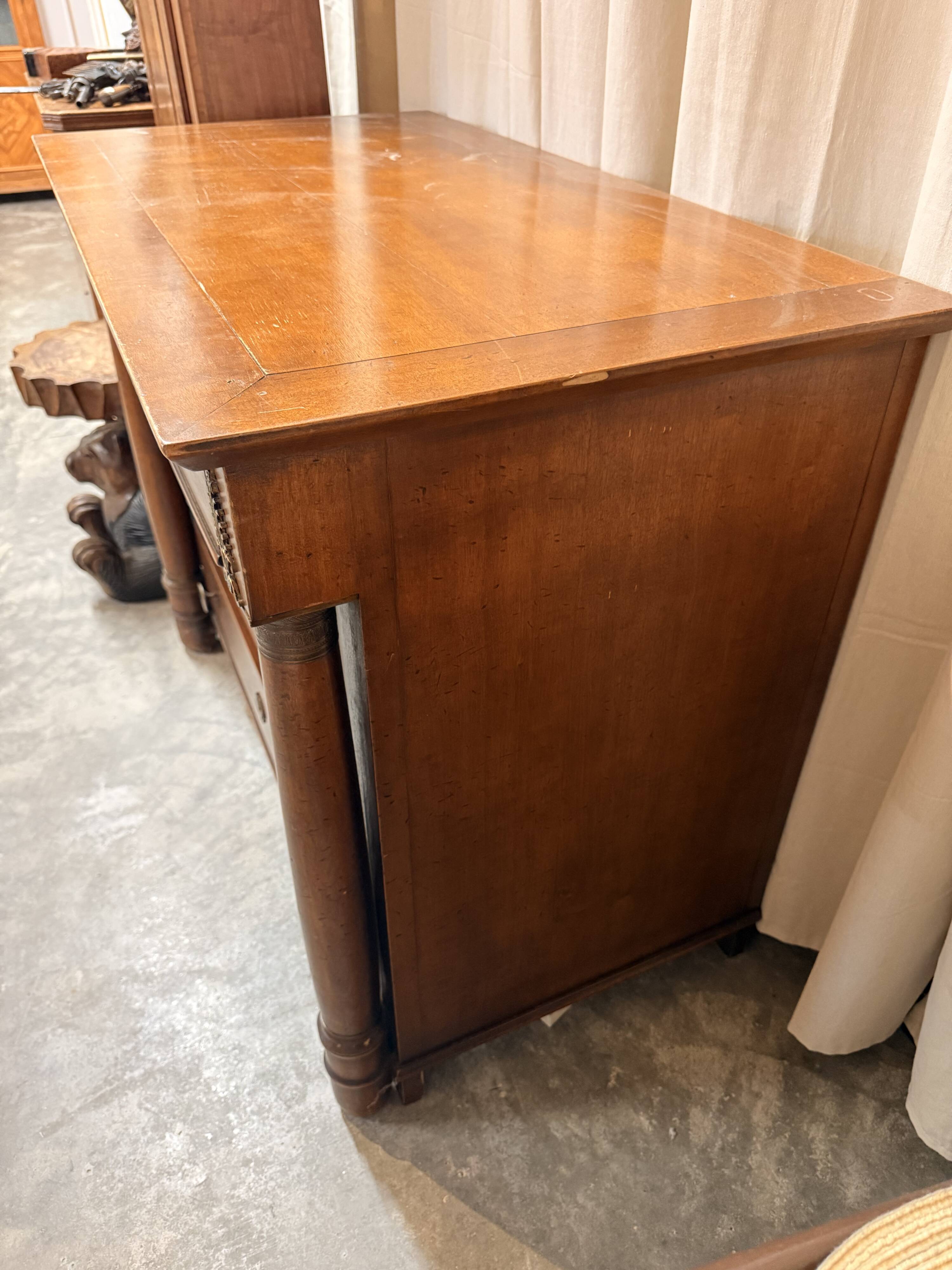 Louis-Philippe chest of drawers in cherry wood – 4 drawers