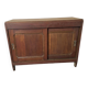 Antique oak sideboard with sliding doors