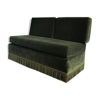 Green vintage bench
